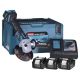 MAKITA DGA513RT3J 18V 3x5,0Ah Akku-Winkelschleifer