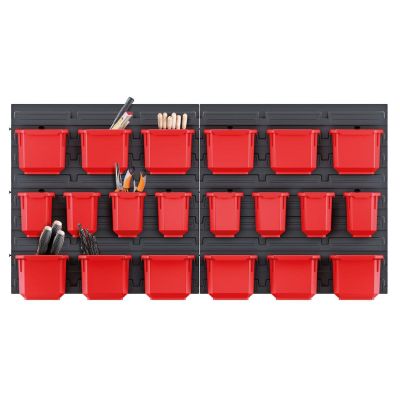 5. Werkstatttafel mit 20 Behältern, Bestelllinie Kistenberg