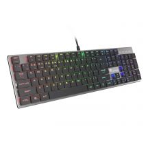 GENESIS Thor 420 RGB Gaming-Tastatur USB AZERTY US-Englisch Silber
