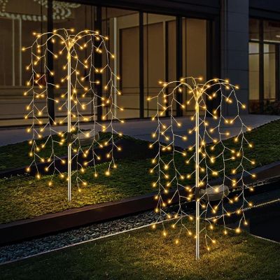 8. Solarlampen-Feuerwerksbaum 72 cm 120 LED