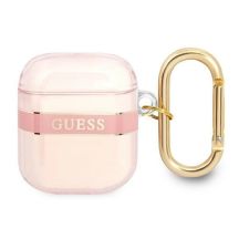Guess GUA2HHTSP AirPods decken die pink/pink Strap Collection ab