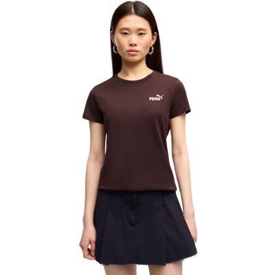 Puma Damen ESS Small No. 1 Logo T-Shirt (Größe S), Dunkelbraun, 682373 33