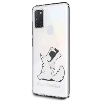 Karl Lagerfeld Choupette Fun Case für Samsung Galaxy M21 - Transparent
