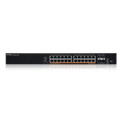 3. Zyxel XMG2230-28HP Switch, 28 Ports, PoE (PoE++: 24), 700 W, Managed Multigigabit/10G