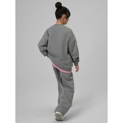 2. Lockerer Mädchen-Sweatshirt ohne Kapuze, Größe 4F 4FJRSS26TSWSF2624-25M