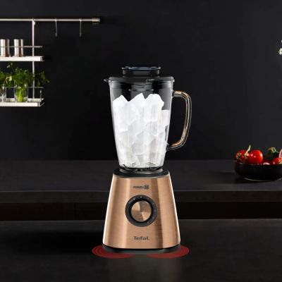 7. TEFAL | Standmixer | BlendForce BL439G10 | Tischgerät | 800 W | Behältermaterial: Glas | Behältervolumen: 1,75 l | Eiscrushing-Funktion | Kupfer