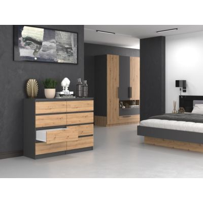 5. Kommode M8 120x40xH97 anthrazit/artisan