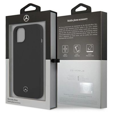 8. Mercedes Silicone Line Case für iPhone 13 mini - Schwarz