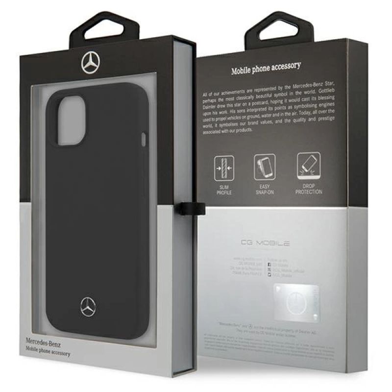 8. Mercedes Silicone Line Case für iPhone 13 mini - Schwarz