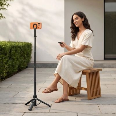 11. Tech-Protect L11S MagSafe Selfie-Stick – Schwarz