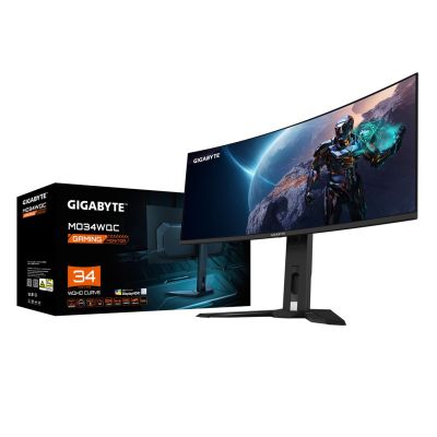 8. GIGABYTE MO34WQC Computermonitor 86,4 cm (34") 3440 x 1440 px Wide Quad HD OLED Schwarz