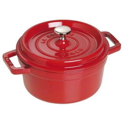 6. Runder Gusseisentopf STAUB Cocotte 22 cm 2,6 l, rot40509-825-0
