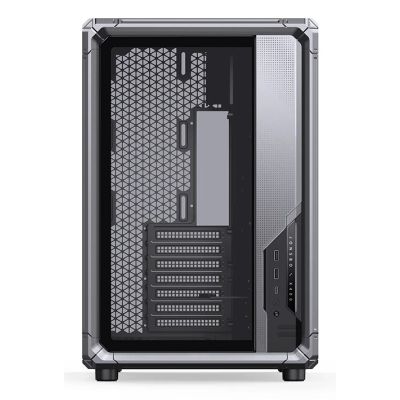 36. Jonsbo X400 PC-Gehäuse, Midi-Tower, ATX, gehärtetes Glas – grau