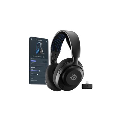 5. SteelSeries Arctis Nova 5P Kabelloses Gaming-Headset mit Bügel, USB Typ-C, Bluetooth, Schwarz