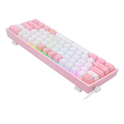 8. REDRAGON K617-RGB Fizz RGB Weiß/Pink USB-Tastatur Pink, Weiß