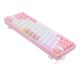 8. REDRAGON K617-RGB Fizz RGB Weiß/Pink USB-Tastatur Pink, Weiß