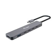 Equip 133500 Dockingstation, kabelgebunden, USB 3.2 Gen 1 (3.1 Gen 1), Typ-C, Grau