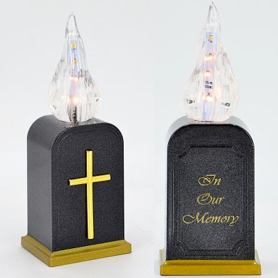 2. Batteriebetriebene LED-Kerze mit Timer-Laterneneinsatz, 16 cm