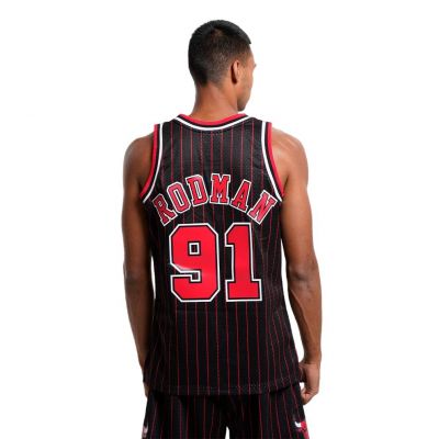 3. Mitchell & Ness Chicago Bulls NBA Swingman Ausweichtrikot Bulls 95 Dennis Rodman M SMJYGS18150-CBUBLCK95DRD