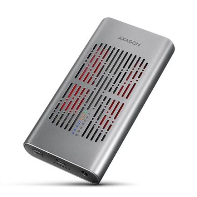 13. Axagon EEM2-20GD Festplatten-Dockingstation USB 3.2 Gen 2 (3.1 Gen 2) Typ-C Schwarz, Grau