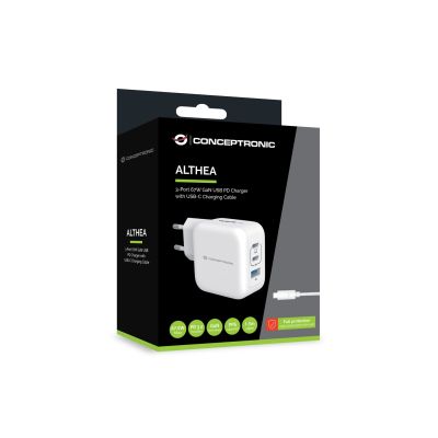 2. Conceptronic ALTHEA17W Universelles Handy-Ladegerät Weiß AC Schnellladung Intern