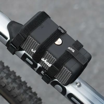8. Rockbros 50210064001 Fahrradgurt mit Klettverschluss für Bluetooth-Lautsprecher oder Wasserflasche, Schwarz