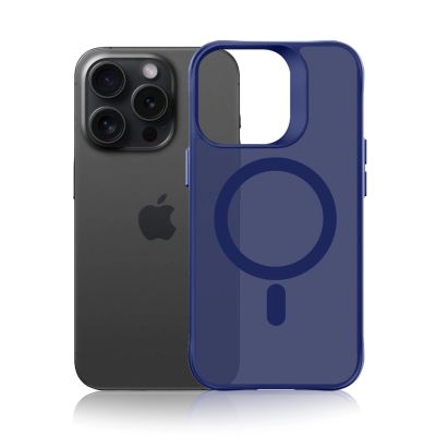 10. 3mk Smoke MagCase für iPhone 16 Pro Max – Blau-Transparent