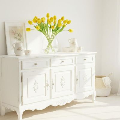 6. Gelbe Tulpe, 38 cm, naturgetreue Frühlingsdekoration