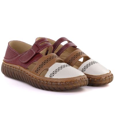 4. Artiker 58C1500 bequeme Lederschuhe mit Klettverschluss