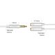 10. Ugreen Kabel Kabel Kopfhörer Splitter 3,5 mm Miniklinke AUX Mikrofon 20cm (Mikrofon + Stereoausgang) Silber (30619)