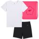 Mädchen-Set 4F F071 T-Shirt, Shorts, Tasche 4FJWSS26TAPSF071 90S