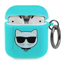 Karl Lagerfeld Choupette Case für AirPods 1/2 - Blau