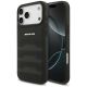 Mercedes AMG Lederhülle mit geprägtem Logo für iPhone 18 Pro Max / 17 Pro Max – Schwarz