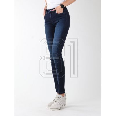 Wrangler High Rise Skinny Dezente blaue Jeans W27HX786N