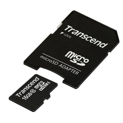 2. 16 GB Transcend SDHC Klasse 10 microSD-Karte mit Adapter