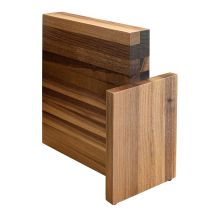 Artelegno magnetischer Messerblock aus Walnussholz für 10 Messer