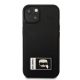3. Karl Lagerfeld KLHCP13S3DKPK iPhone 13 mini 5,4" schwarz / schwarzes Hardcase Ikonik Patch