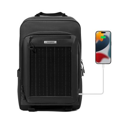 2. Rockbros H51 Fahrradrucksack mit Solarpanel – Schwarz