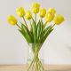 5. Dunkelgelbe Tulpe, 38 cm, naturgetreue Frühlingsdekoration