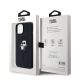 8. Karl Lagerfeld Silikon Karl&Choupette MagSafe Hülle für iPhone 15 Plus / 14 Plus – Schwarz