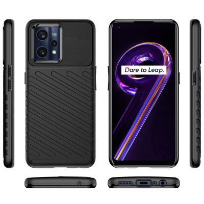 8. Thunder Case Flexible gepanzerte Hülle für Realme 9 Pro + (9 Pro Plus) schwarz