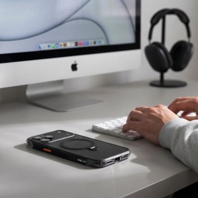 8. Tech-Protect MagAir Stand MagSafe CC Hülle für iPhone 18 Pro / 17 Pro – Mattschwarz