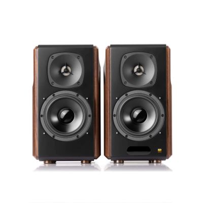 3. Edifier S2000 MKIII Bluetooth-Regallautsprecher (Paar) - Schwarz/Braun
