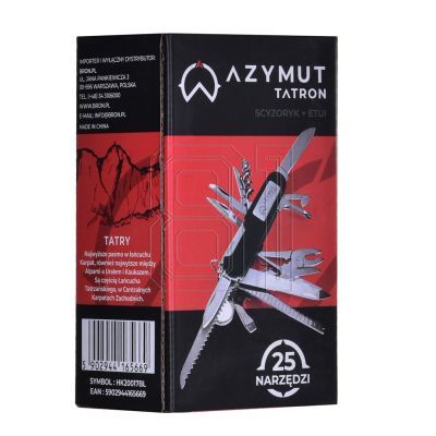 11. Tatron AZYMUT Taschenmesser - 25 Werkzeuge + Holster, 90mm schwarz ( HK20017BL )