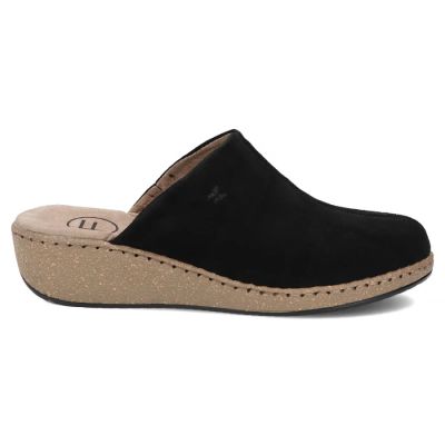 Schwarze Keilsandalen aus Leder, Filippo DK7567