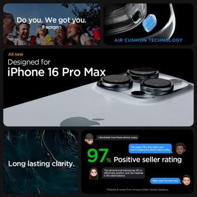 9. Spigen Ultra Hybrid-Hülle für iPhone 16 Pro Max – Mattschwarz