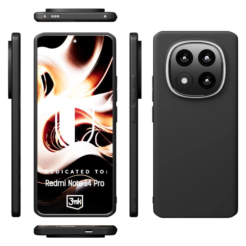 6. 3mk Matt Hülle für Xiaomi Redmi Note 14 Pro - Schwarz