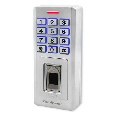 QOLTEC OBERON Zahlenschloss mit Fingerabdruckleser | RFID | Code | Karte | Schlüsselring | Klingel | IP68 | EM