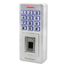 QOLTEC OBERON Zahlenschloss mit Fingerabdruckleser | RFID | Code | Karte | Schlüsselring | Klingel | IP68 | EM