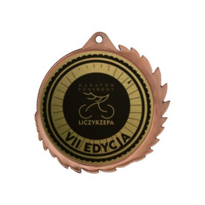 Metallmedaille mit Gravur auf Laminat